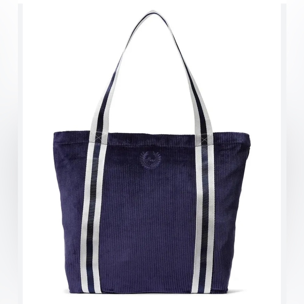 Victoria’s Secret NEW Navy blue velour ribbed tote!